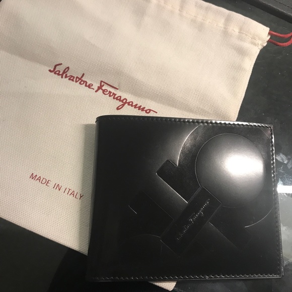 Salvatore Ferragamo Other - Salvatore Ferragamo RARE Black Leather Wallet! NWT